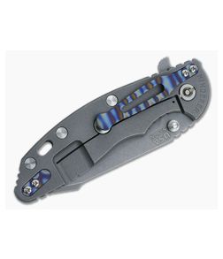 Hinderer Flamed Pocket Clip and Filler Tab Titanium