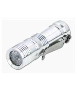 Laulima Metal Craft Ion Flashlight Satin Aluminum 4000K Neutral White Led Flashlight