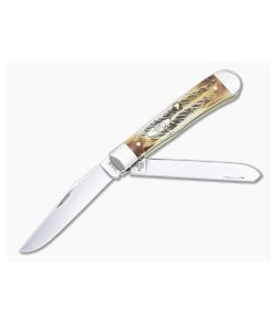 Case Trapper Bonestag Handle Polished Tru-Sharp Blades 03573