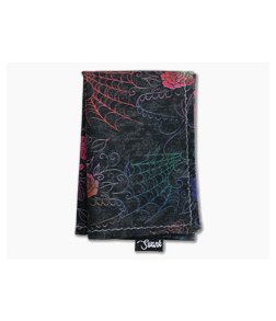 SwankHanks Rainbow Day of the Dead Cotton and Microsuede Hank