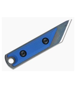 NCC Knives EDC Kiridashi Distressed O1 Blue G10 Fixed Blade