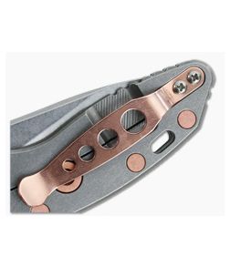 Hinderer XM Holey Pocket Clip Copper Coated