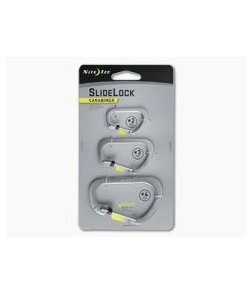 Nite Ize SlideLock Carabiner Stainless Steel Three Pack