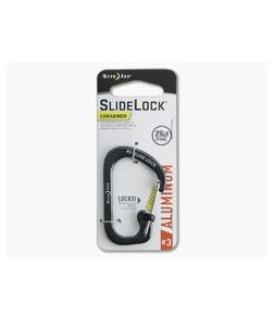 Nite Ize SlideLock Carabiner Aluminum #3 Charcoal Gray