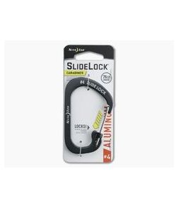 Nite Ize SlideLock Carabiner Aluminum #4 Charcoal Gray