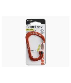 Nite Ize SlideLock Carabiner Aluminum #4 Orange