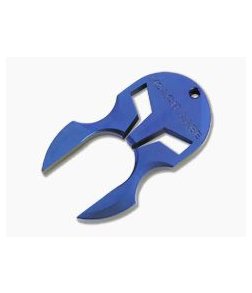 ADV Tactical Titanium Spartan KeyChain Blue