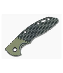 Hinderer Knives XM-18 Bolstered 3.5" G-10 Handle Scale Green-Black