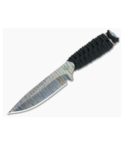 M Strider Knives Slim Flamed Titanium 6.44" Spear Fixed Blade