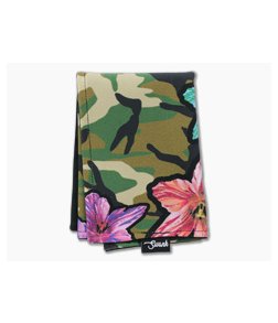 SwankHanks Camo Lily Lycra and Black Microsuede Hank