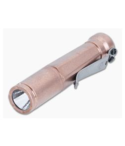Laulima Metal Craft Todai Slim Flashlight Tumbled Copper 3500K Warm White LED 14500 LMC-045
