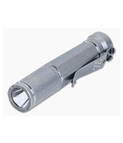 Laulima Metal Craft Todai Slim Flashlight Tumbled Titanium 3500K Warm White LED 14500 LMC-046