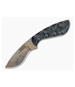 Dawson Knives Pequeno Arizona Copper 3V Marble Carbon Fiber Fixed Blade