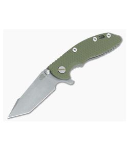 Hinderer Knives XM-18 3" OD Green Harpoon Tanto Working Finish Flipper