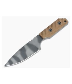 Strider SA-L Coyote Brown Gunner Grip G10 Tigerstriped CPM-D2