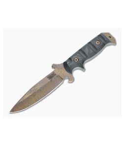 Dawson Knives Chief Arizona Copper 3V Two-Tone Carbon Fiber Fixed Blade