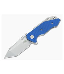 Hinderer Knives Half Track Tanto 20CV Blue G10 Stonewash Finish