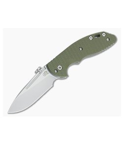 Hinderer Knives XM Slippy Stonewash 20CV Slicer OD Green G10