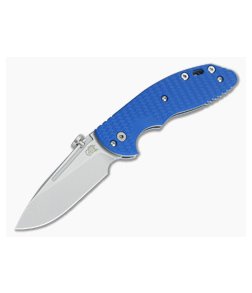 Hinderer Knives XM Slippy Stonewash 20CV Slicer Blue G10