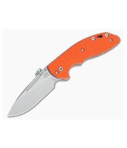 Hinderer Knives XM Slippy Stonewash 20CV Slicer Orange G10