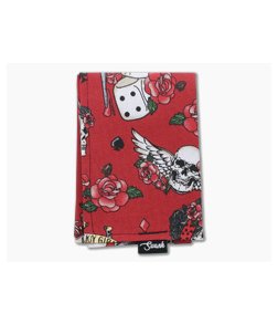 SwankHanks Lady Luck Red Cotton Black Microfiber Hank