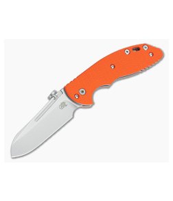 Hinderer Knives XM Slippy Stonewash 20CV Sheepsfoot Orange G10