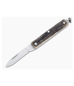 Great Eastern Cutlery #05 PPP Keychain Knife Pen Blade Sambar Stag Slip Joint Folder 052121-SS-07