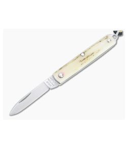 Great Eastern Cutlery #05 PPP Keychain Knife Pen Blade Sambar Stag Slip Joint Folder 052121-SS-08