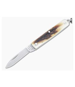 Great Eastern Cutlery #05 PPP Keychain Knife Pen Blade Sambar Stag Slip Joint Folder 052121-SS-09