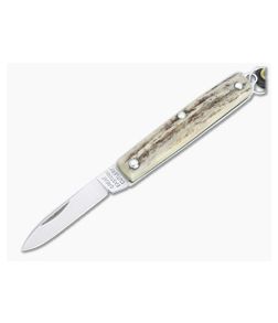 Great Eastern Cutlery #05 PPP Keychain Knife Pen Blade Sambar Stag Slip Joint Folder 052121-SS-11