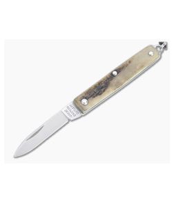 Great Eastern Cutlery #05 PPP Keychain Knife Pen Blade Sambar Stag Slip Joint Folder 052121-SS-13
