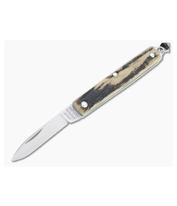Great Eastern Cutlery #05 PPP Keychain Knife Pen Blade Sambar Stag Slip Joint Folder 052121-SS-16