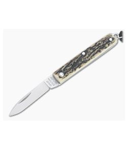 Great Eastern Cutlery #05 PPP Keychain Knife Pen Blade Sambar Stag Slip Joint Folder 052121-SS-20