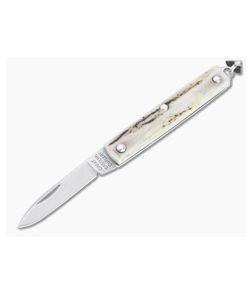 Great Eastern Cutlery #05 PPP Keychain Knife Pen Blade Sambar Stag Slip Joint Folder 052121-SS-22