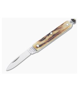 Great Eastern Cutlery #05 PPP Keychain Knife Pen Blade Sambar Stag Slip Joint Folder 052121-SS-27