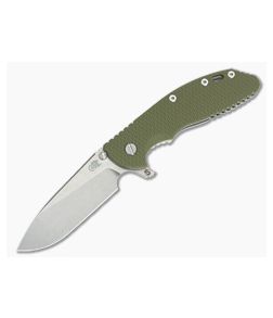 Hinderer Knives XM-24 Skinny Slicer OD Green G10 Stonewash S35VN Flipper