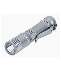 Laulima Metal Craft Ion Slim Flashlight Tumbled Titanium 3500K Neutral White LED 14500 LMC-052