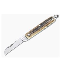 Great Eastern Cutlery #05 PPP Keychain Knife Sheepsfoot Sambar Stag Slip Joint Folder 053121-SS-04