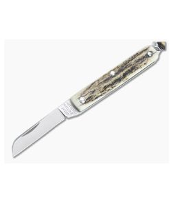 Great Eastern Cutlery #05 PPP Keychain Knife Sheepsfoot Sambar Stag Slip Joint Folder 053121-SS-06