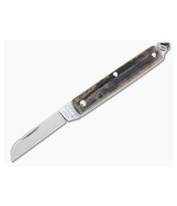 Great Eastern Cutlery #05 PPP Keychain Knife Sheepsfoot Sambar Stag Slip Joint Folder 053121-SS-09