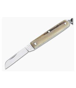 Great Eastern Cutlery #05 PPP Keychain Knife Sheepsfoot Sambar Stag Slip Joint Folder 053121-SS-19