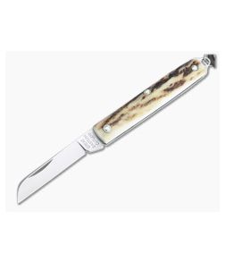 Great Eastern Cutlery #05 PPP Keychain Knife Sheepsfoot Sambar Stag Slip Joint Folder 053121-SS-22
