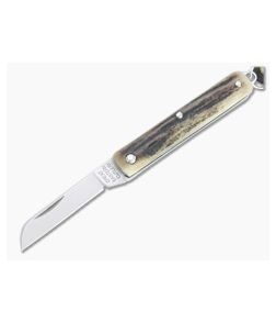 Great Eastern Cutlery #05 PPP Keychain Knife Sheepsfoot Sambar Stag Slip Joint Folder 053121-SS-28