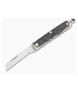 Great Eastern Cutlery #05 PPP Keychain Knife Sheepsfoot Sambar Stag Slip Joint Folder 053121-SS-30