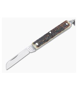 Great Eastern Cutlery #05 PPP Keychain Knife Sheepsfoot Sambar Stag Slip Joint Folder 053121-SS-31