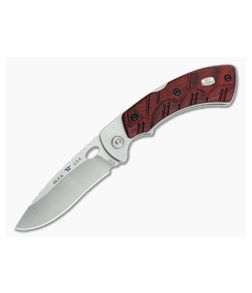 Buck Open Season Folding Skinner Avid Series Red Wood 0556RWS