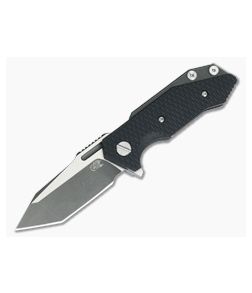 Hinderer Knives Half Track Tanto Two-Tone 20CV Black G10 Battle Black DLC