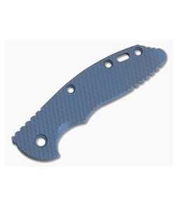 Hinderer Knives Battle Blue Textured Titanium XM-18 3.5" Handle Scale