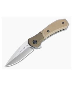 Buck 590 Paradigm Assisted Flipper S35VN Brown G10 Bolster Lock Folding Knife 0590BRS