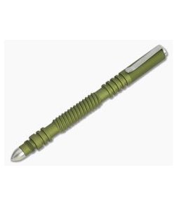 Hinderer Knives Investigator Pen Spiral Aluminum Matte OD Green